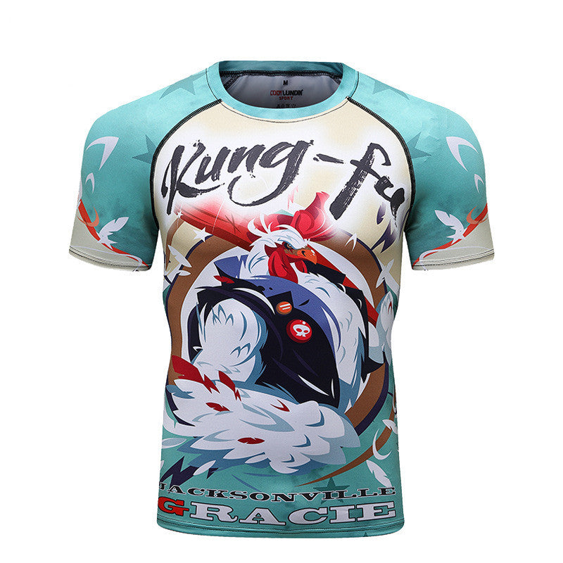 3D Digital Printing Short-sleeved T-shirt Animal Men