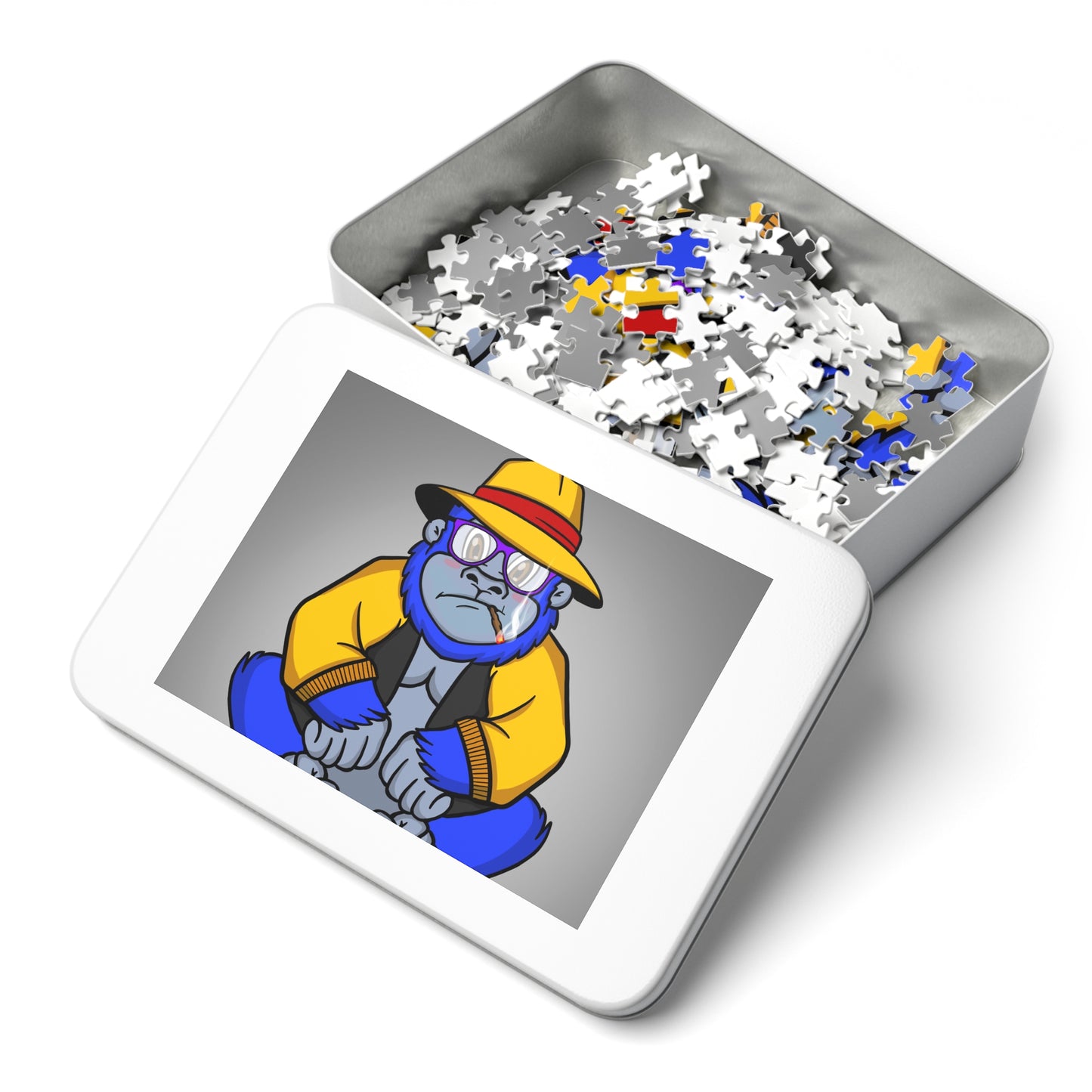 Jigsaw Puzzle with Tin