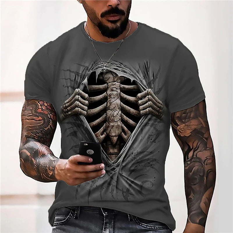 Summer New 3D Printing Fashion Boys' Short Sleeve T-shirt